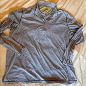 Orvis Trout Bum Blue Long Sleeve 1/4 Zip Base Layer